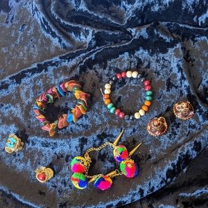 Indian Jewelry - Bracelets, earrings